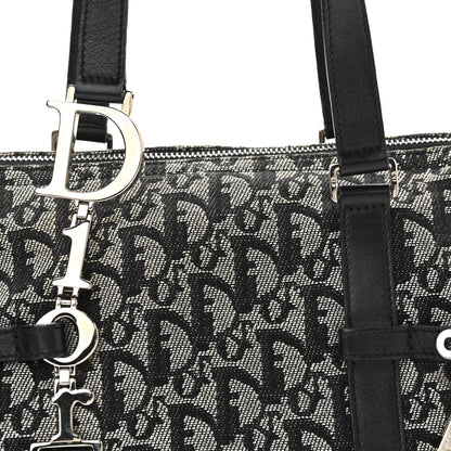 Christian Dior Denim Monogram Boston Navy 8 of 12