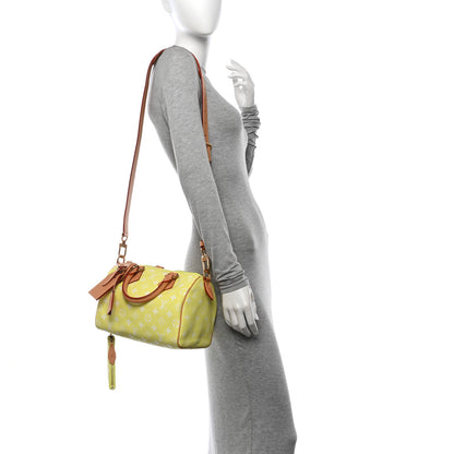Louis Vuitton Calfskin Monogram Speedy P9 Bandouliere 25 Lemonade Yellow 2 of 11