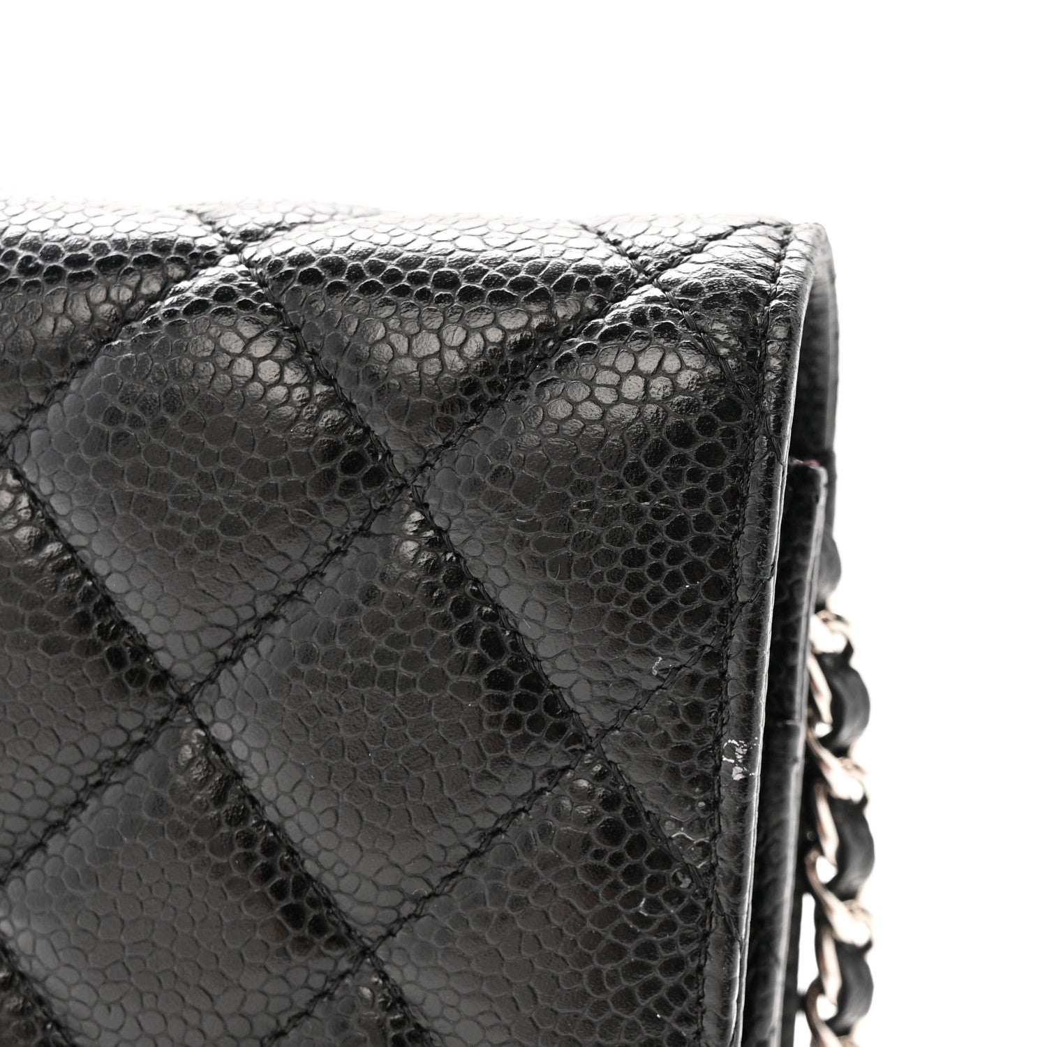 Chanel Caviar Quilted Wallet on Chain WOC Black 12 of 15