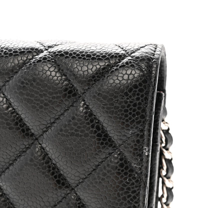 Chanel Caviar Quilted Wallet on Chain WOC Black 12 of 15