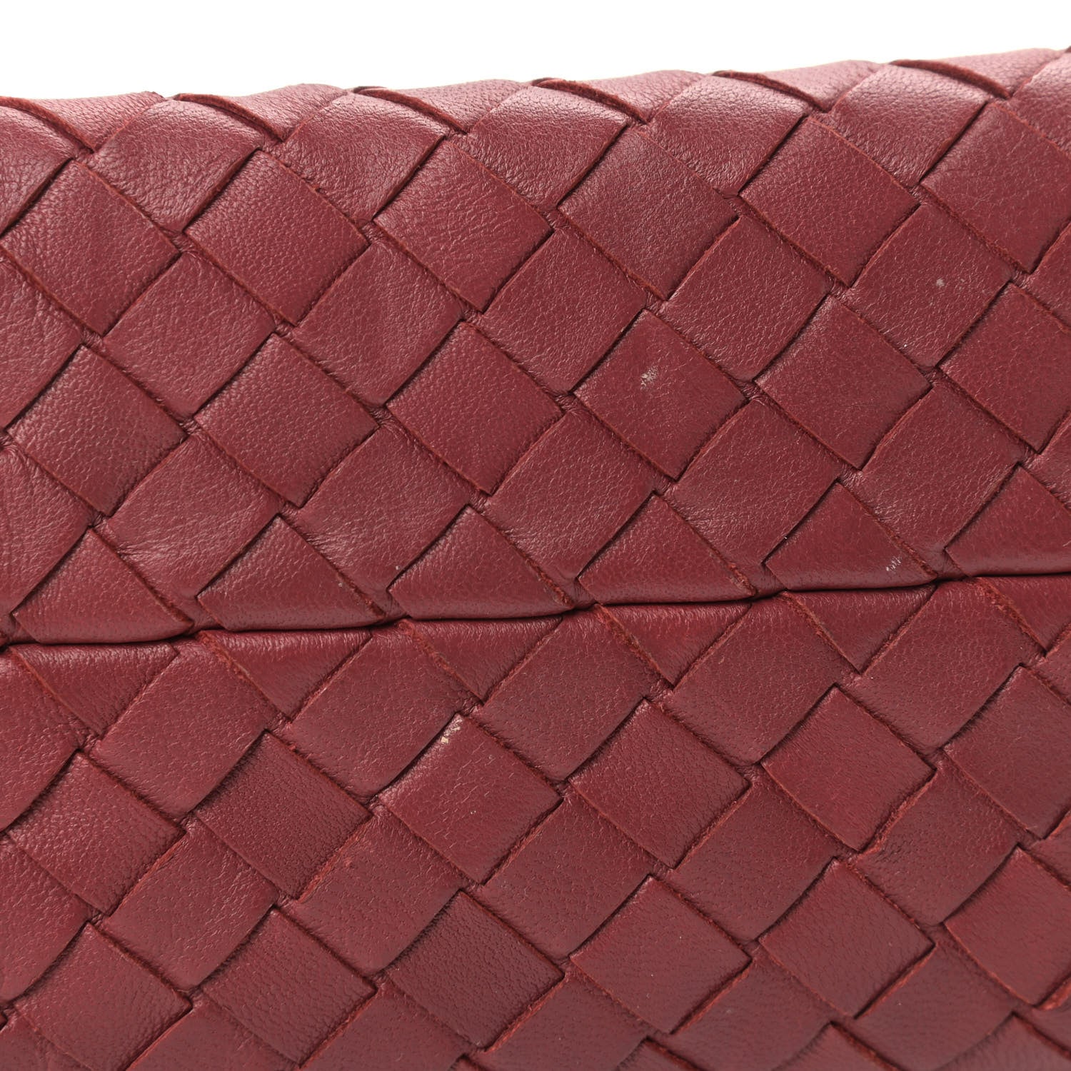 Bottega Veneta Nappa Intrecciato Shoulder Bag Dark Red 11 of 11