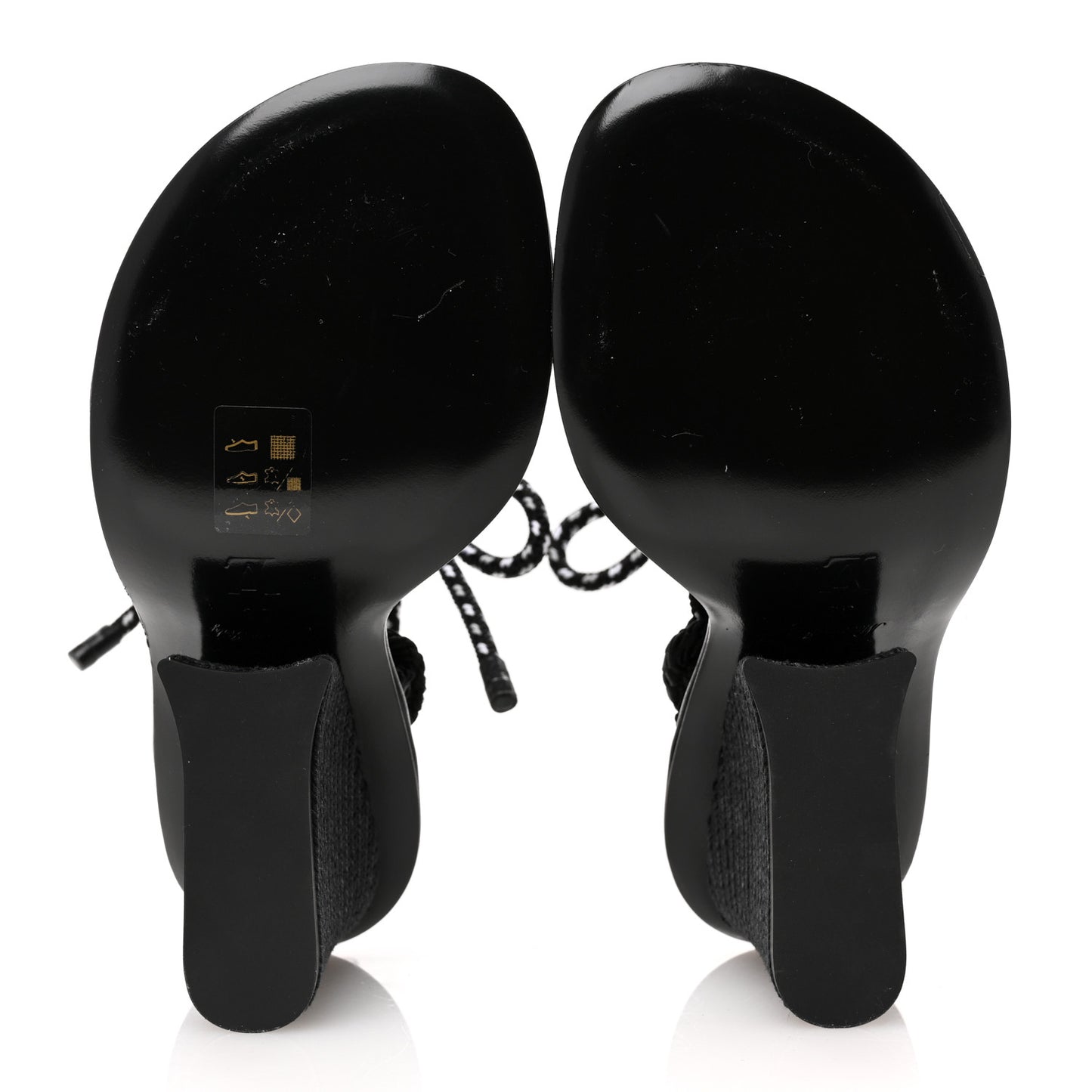 Fabric Maia Rope Wedge Sandal 38 Black