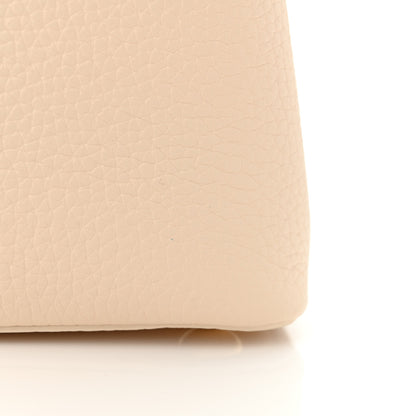 Louis Vuitton Taurillon Bloom Capucines BB Powder Beige 14 of 14