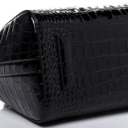 Givenchy Calfskin Crocodile Embossed Small Antigona Black 11 of 17