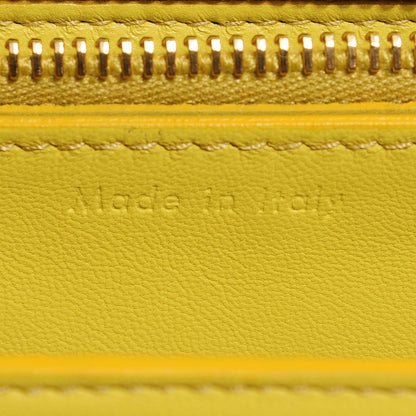 Celine Smooth Calfskin Large Classic Box Flap Bag Fluo Yellow 7 of 8