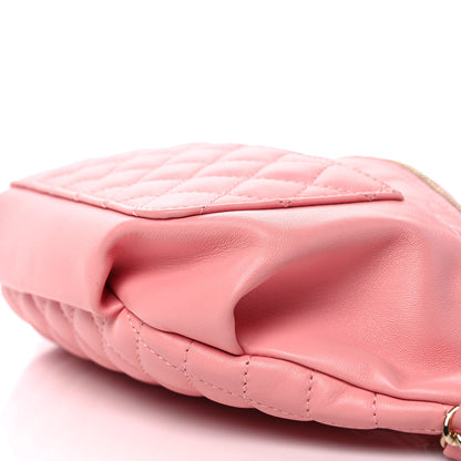 Chanel Lambskin Quilted Waist Belt Bag Pink 9 of 10