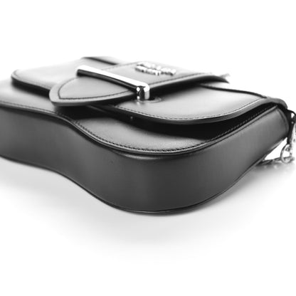 Prada City Calfskin Sidonie Convertible Chain Bag Black 9 of 10