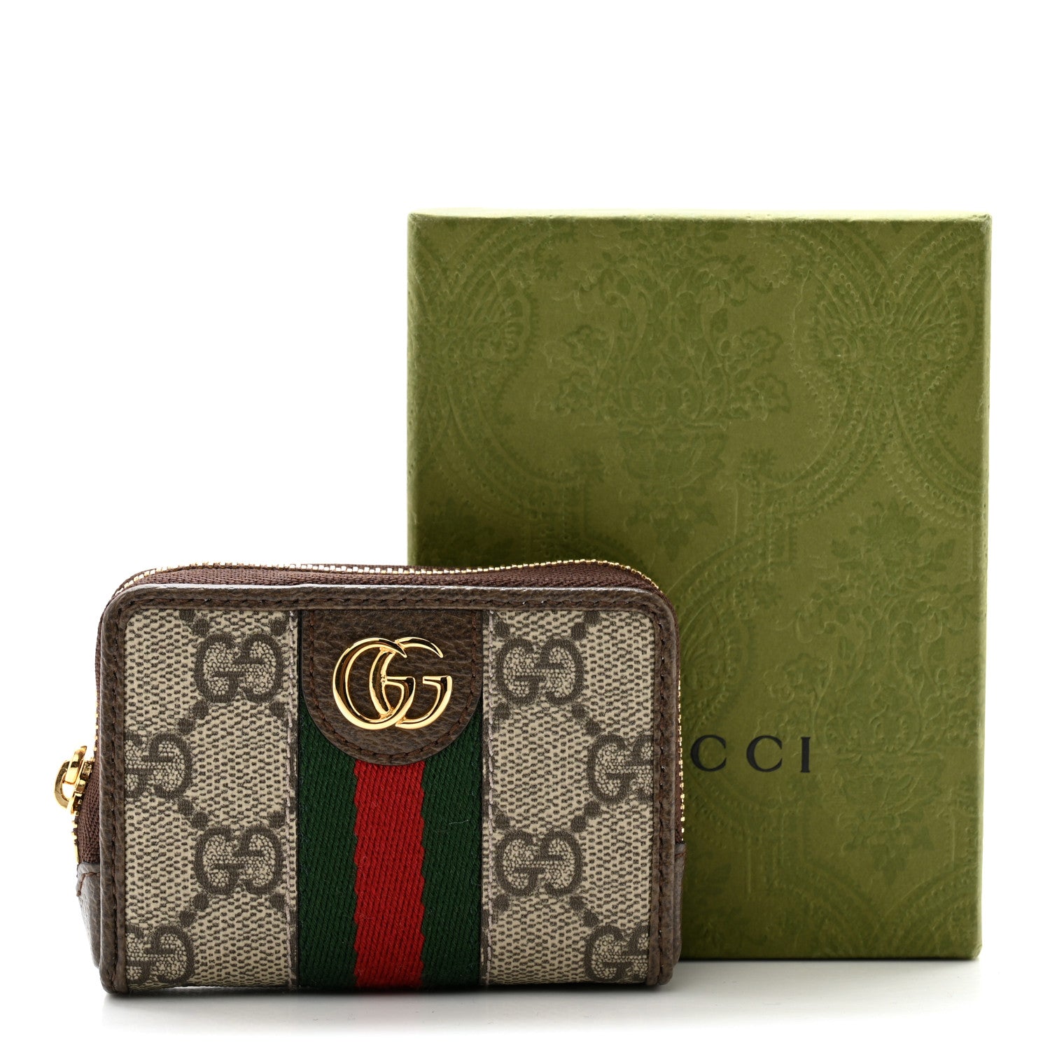 Gucci GG Supreme Monogram Web Ophidia Playing Card Case Beige New Acero 9 of 9