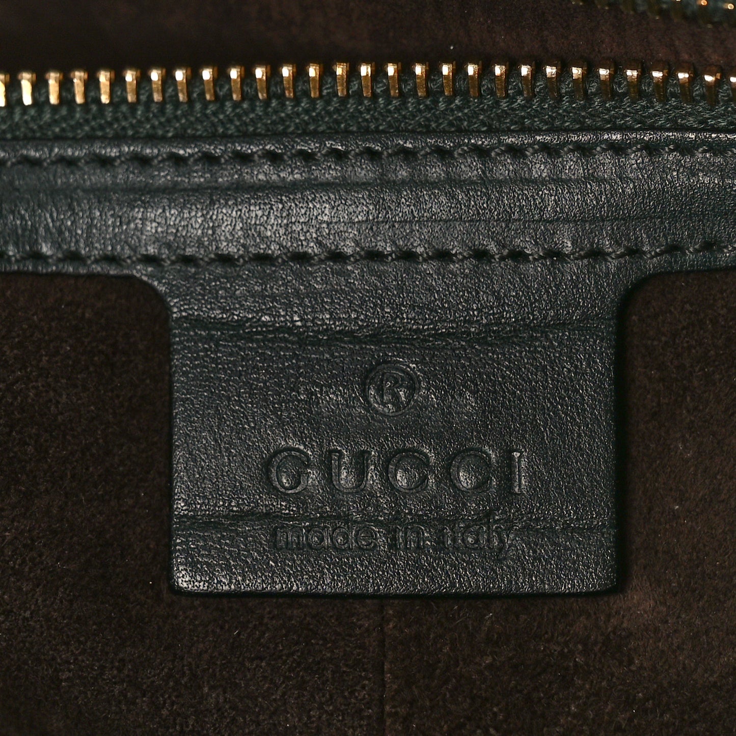Snakeskin GG Charm Convertible Dome Satchel Green