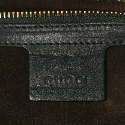 Gucci Snakeskin GG Charm Convertible Dome Satchel Green 6 of 10
