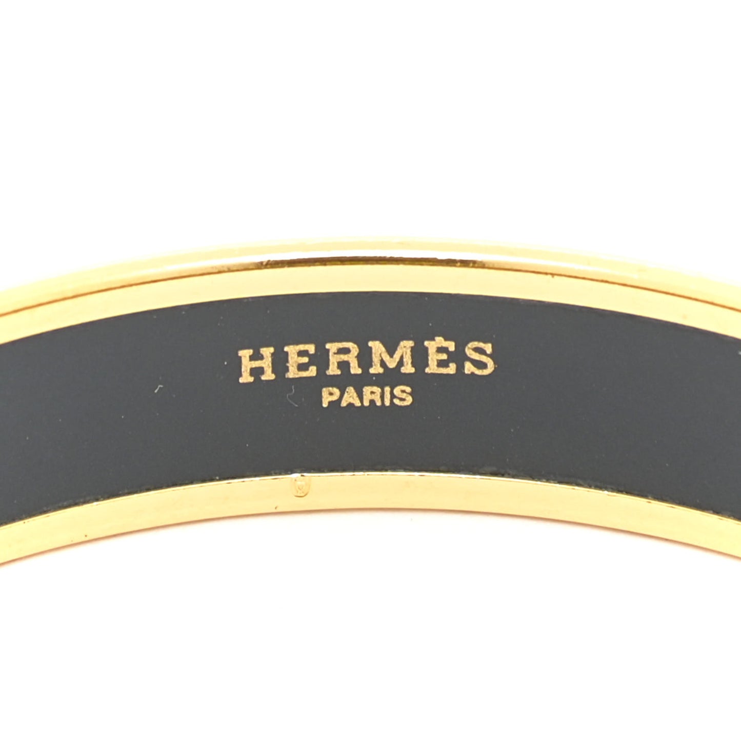 Enamel Printed Narrow Caleche Bracelet 65 Black