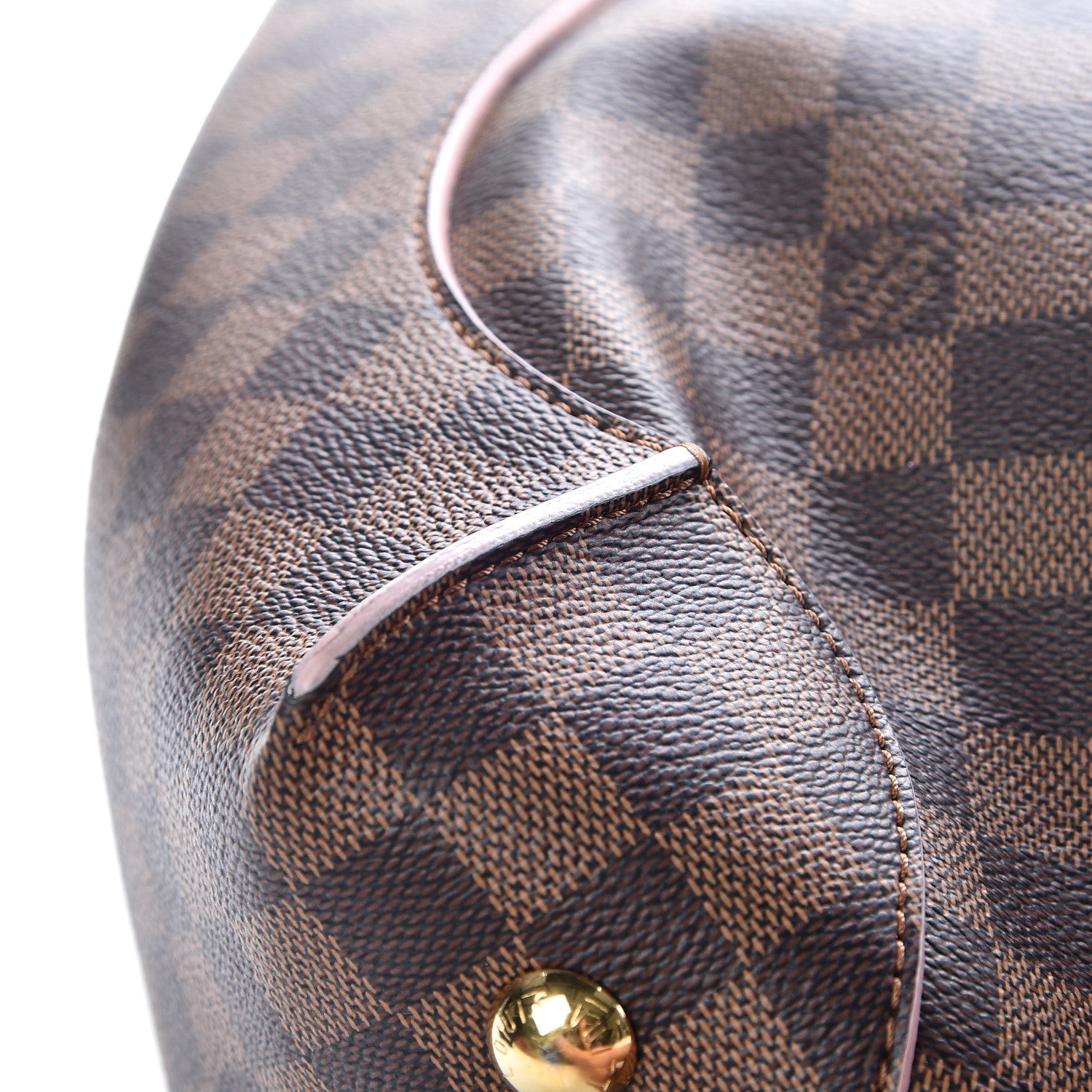 Louis Vuitton Damier Ebene Caissa Hobo Rose Ballerine 15 of 18