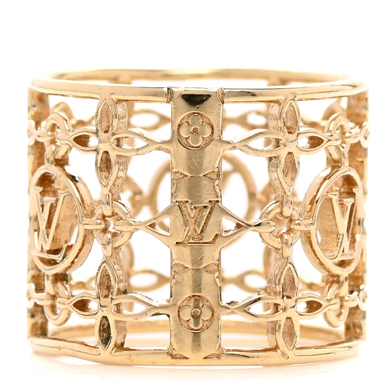 Louis Vuitton Filigram Ring S Gold 3 of 6