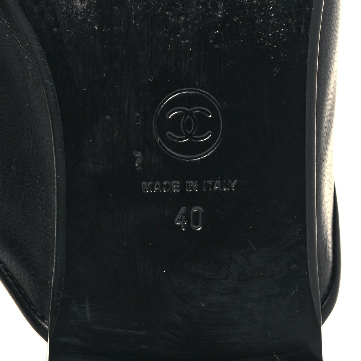 Chanel Lambskin Chain CC Mules 40 Black 6 of 9