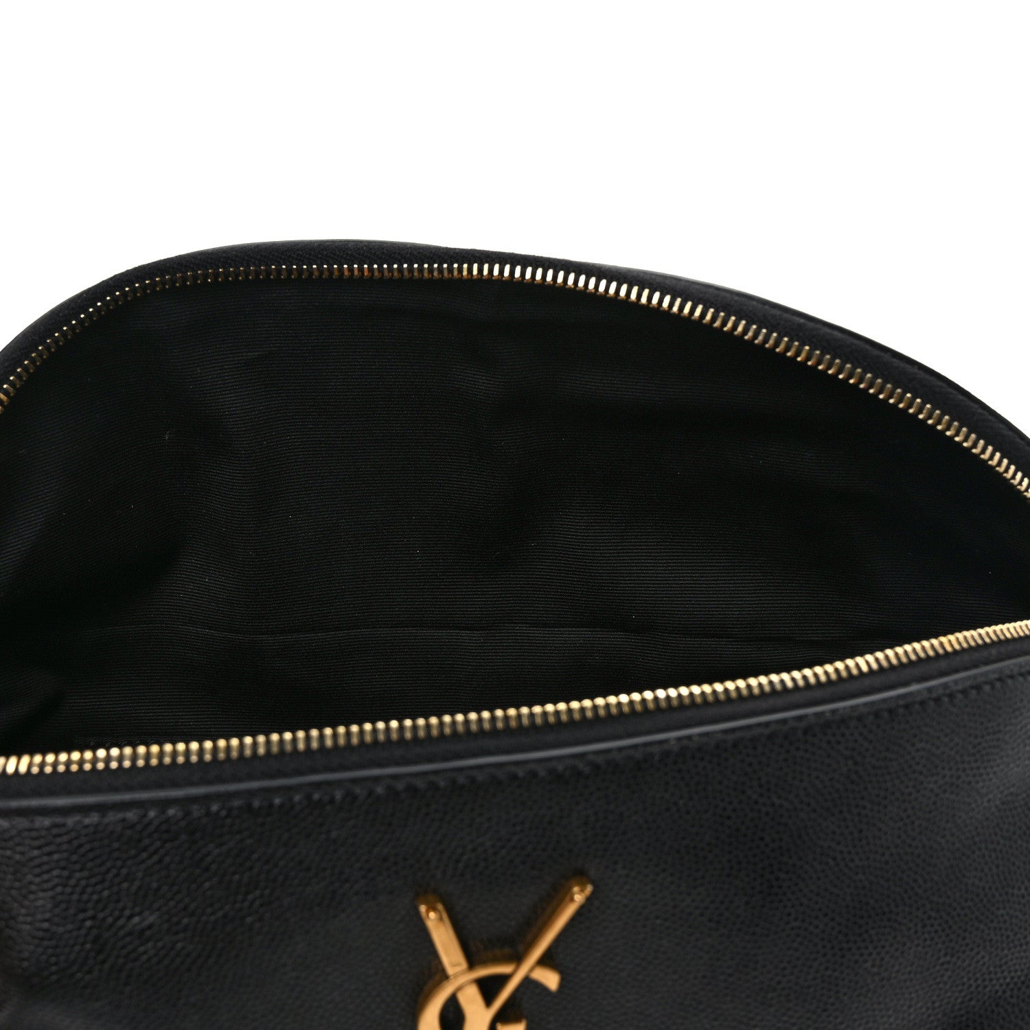 Saint Laurent Grain De Poudre Monogram Belt Bag Black 11 of 12