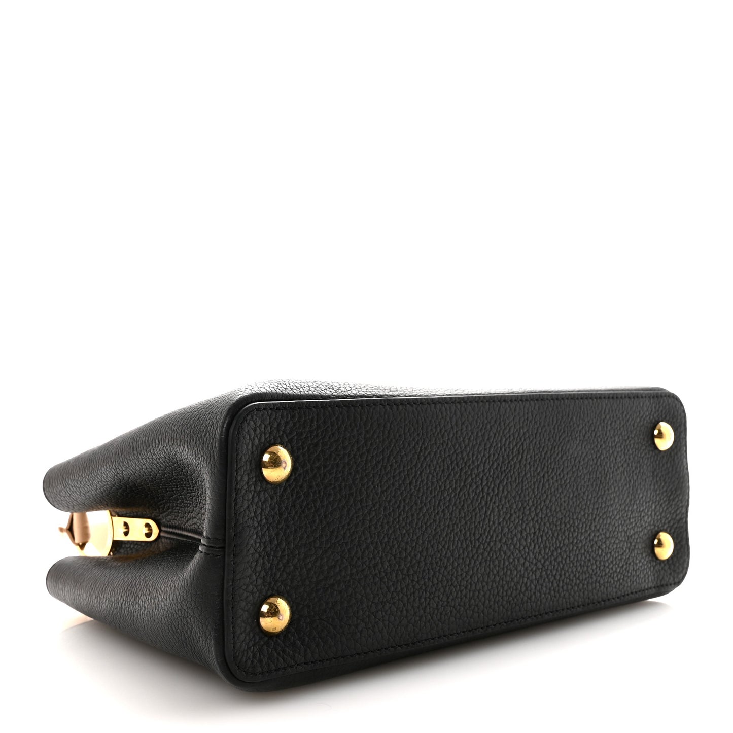 Taurillon Capucines MM Black Beige Red