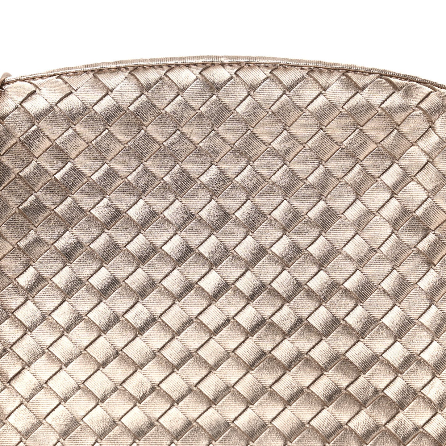 Metallic Grosgrain Intrecciato Nodini Crossbody Messenger Copper