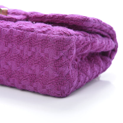 Chanel Tweed Quilted 2.55 Reissue 225 Flap Magenta 9 of 9