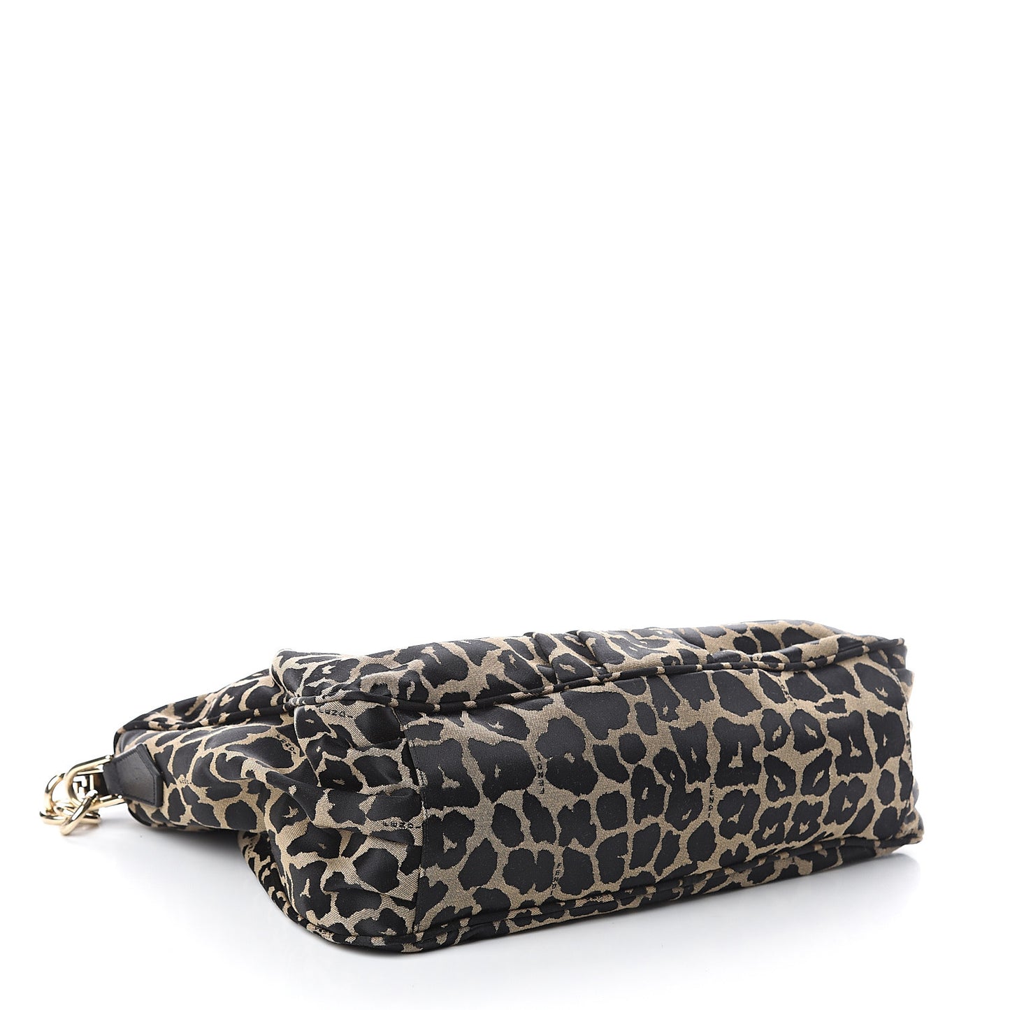 Jacquard Leopard Print Mia Shoulder Bag Taupe Black