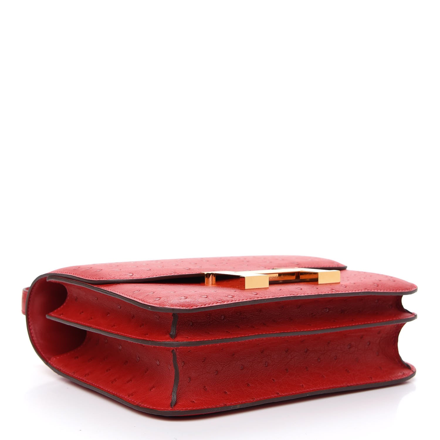 Hermes Ostrich Constance 24 Rouge Vif 4 of 9