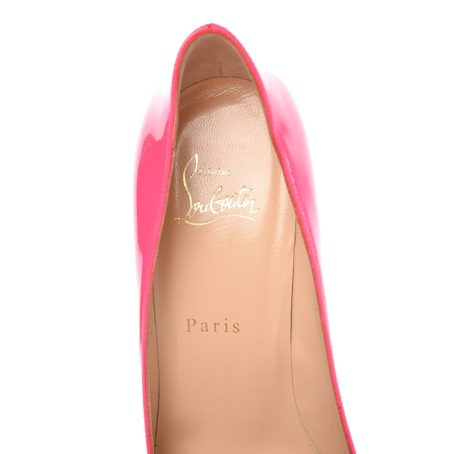 Christian Louboutin Patent Pigalle Follies 100 Pumps 38 Shocking Pink 7 of 9