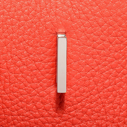 Hermes Taurillon Clemence Eclat Birkin 40 Sanguine White 13 of 20