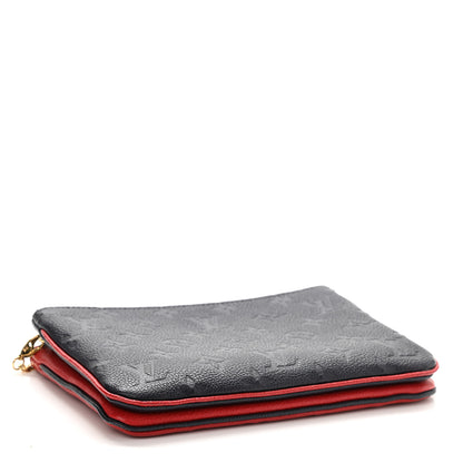 Louis Vuitton Empreinte Double Zip Pochette Marine Rouge 4 of 9