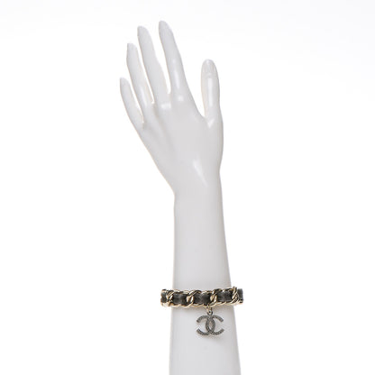 Chanel Ruthenium Mesh CC Chain Bracelet Light Gold 2 of 6