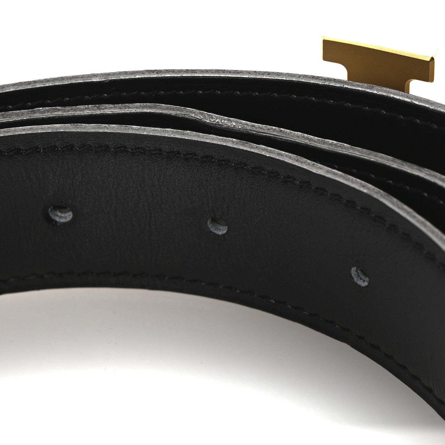 Hermes Box Togo 32mm Pegase H Belt 90 36 Black Etain 8 of 9