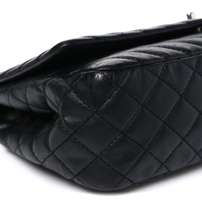 Chanel Lambskin Surpique Chevron Large Single Flap Black 9 of 10