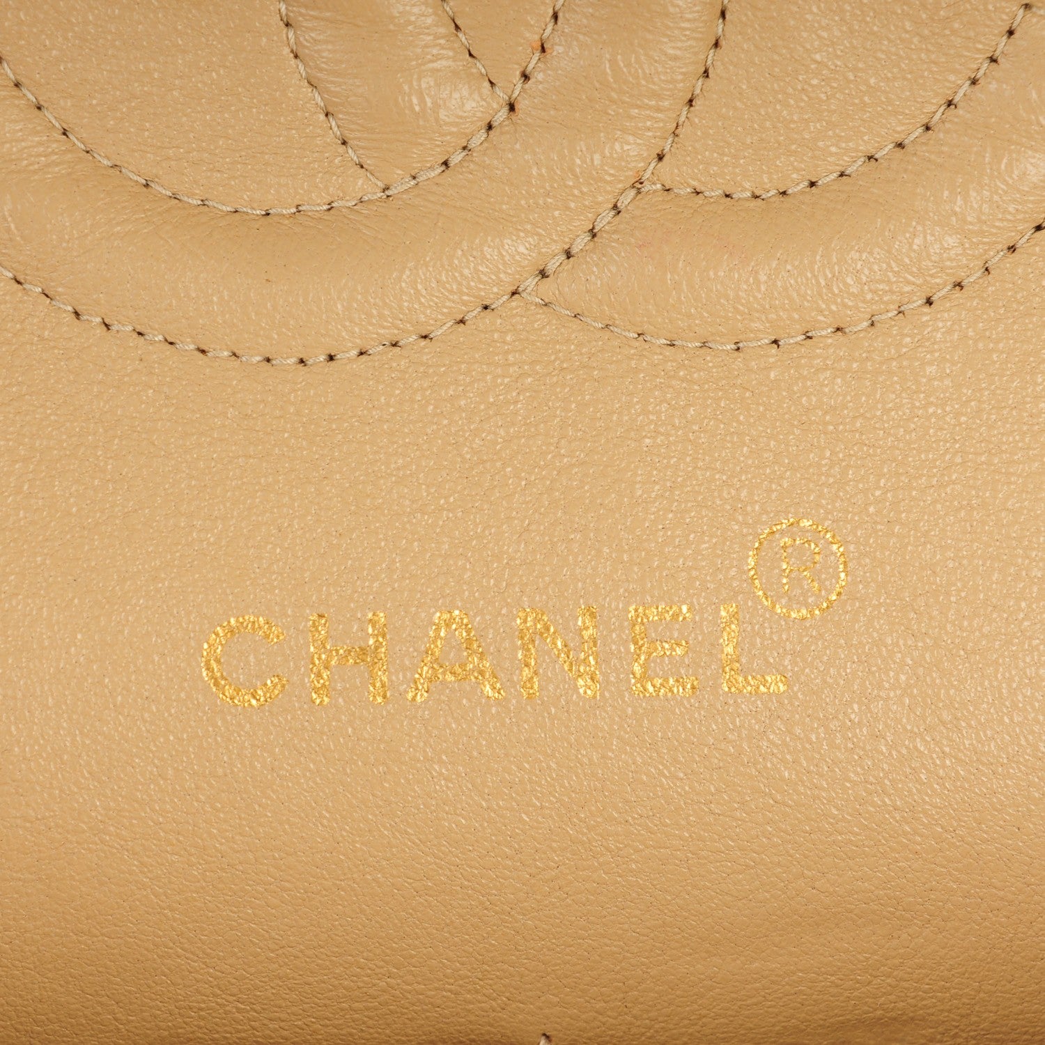 Chanel Lambskin Quilted Medium Double Flap Beige 9 of 10