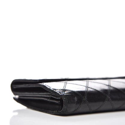 Chanel Lambskin Diamond Stitched Flap Wallet Black 11 of 15