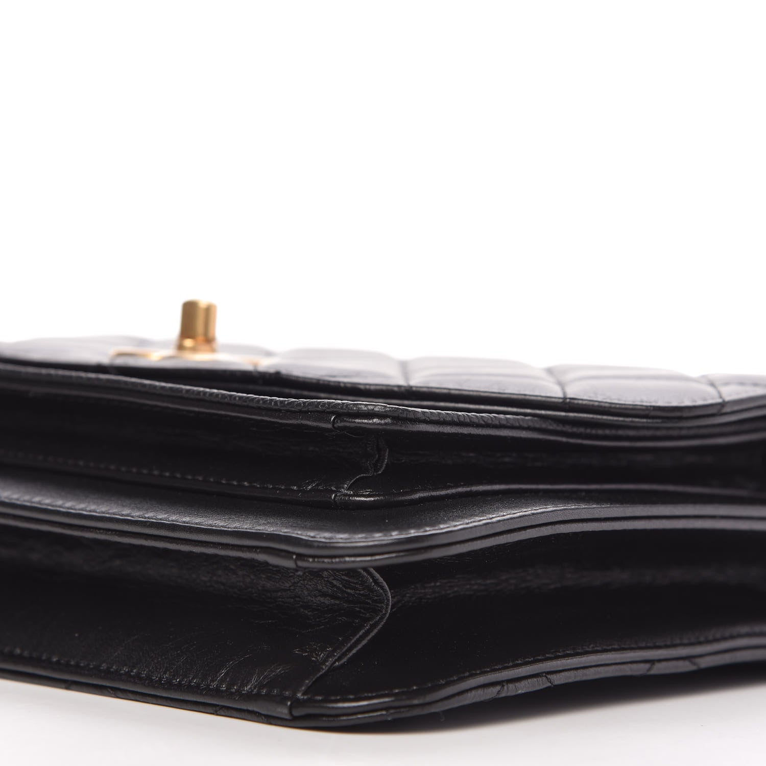 Chanel Calfskin Caviar Quilted Chain Handle Flap Black 7 of 10