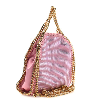 Stella McCartney Crystal Stones Tiny Fold Over Falabella Pink 3 of 9