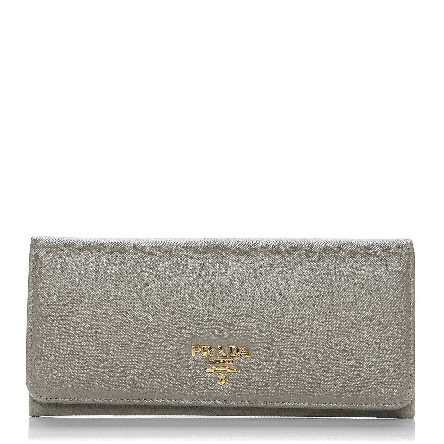 Saffiano Metal Continental Flap Wallet Argilla