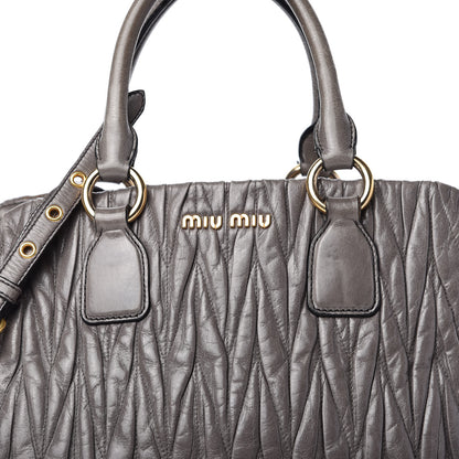 Miu Miu Nappa Matelasse Tote Argilla 11 of 11