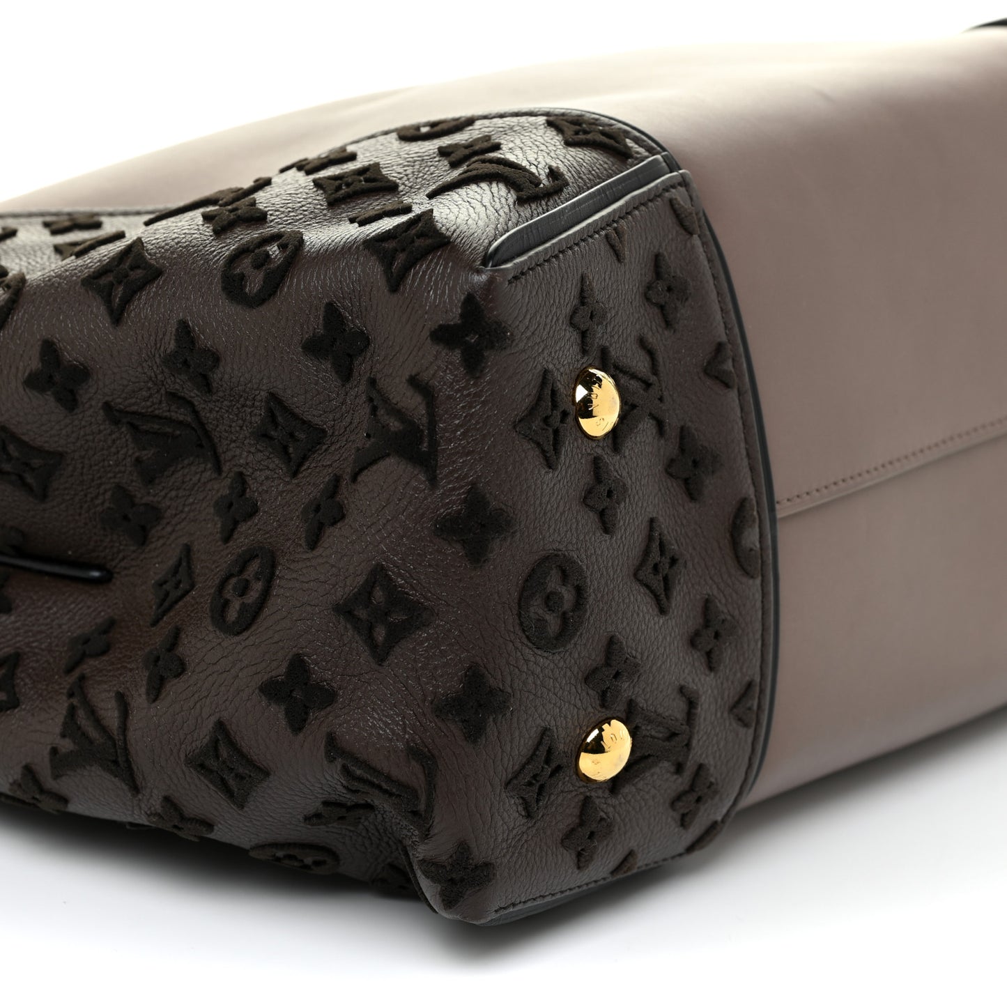 Cuir Orfevre Veau Cachemire Tote W GM Gris