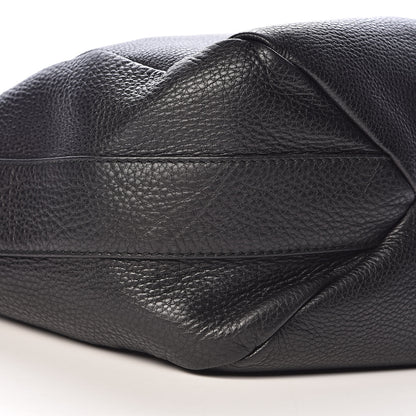 Gucci Pebbled Calfskin Shoulder Bag Black 10 of 12