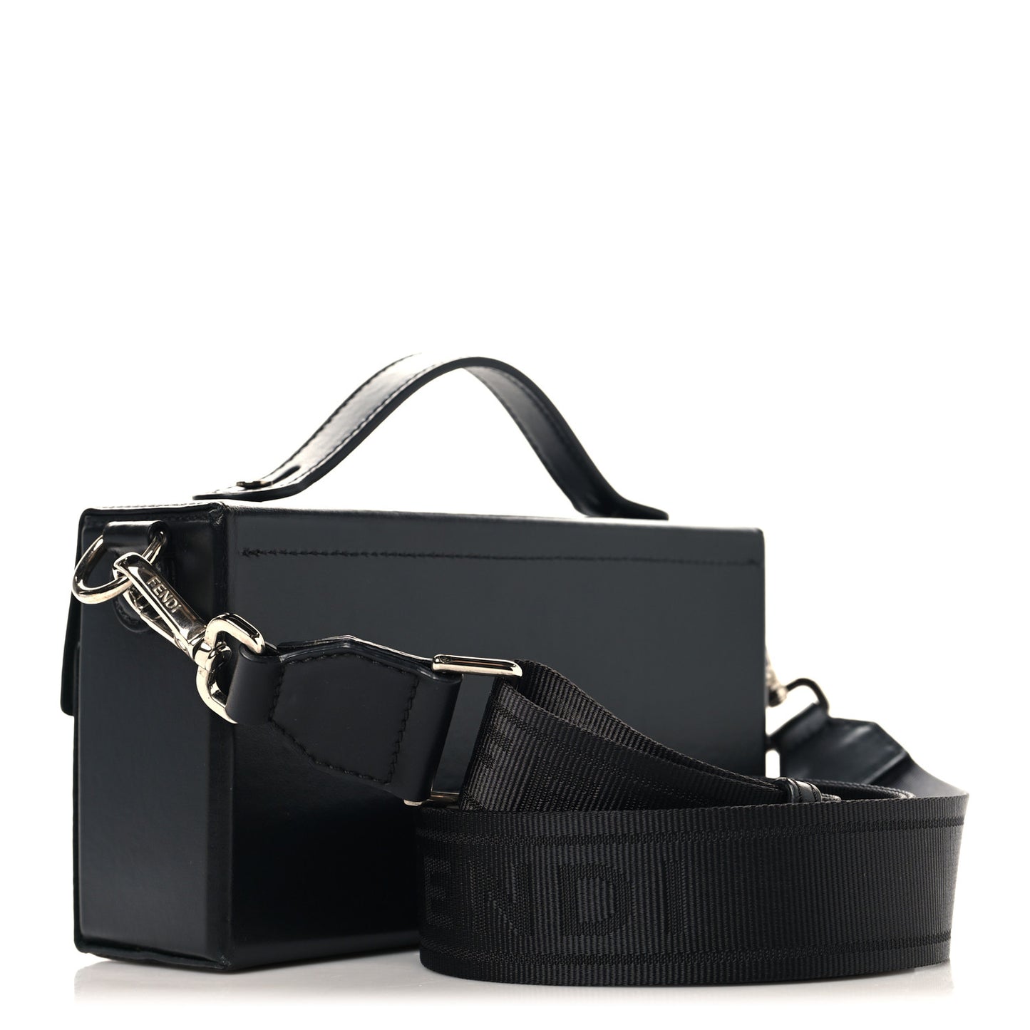 X MARC JACOBS Nappa Logo Baguette Soft Trunk Bag Black