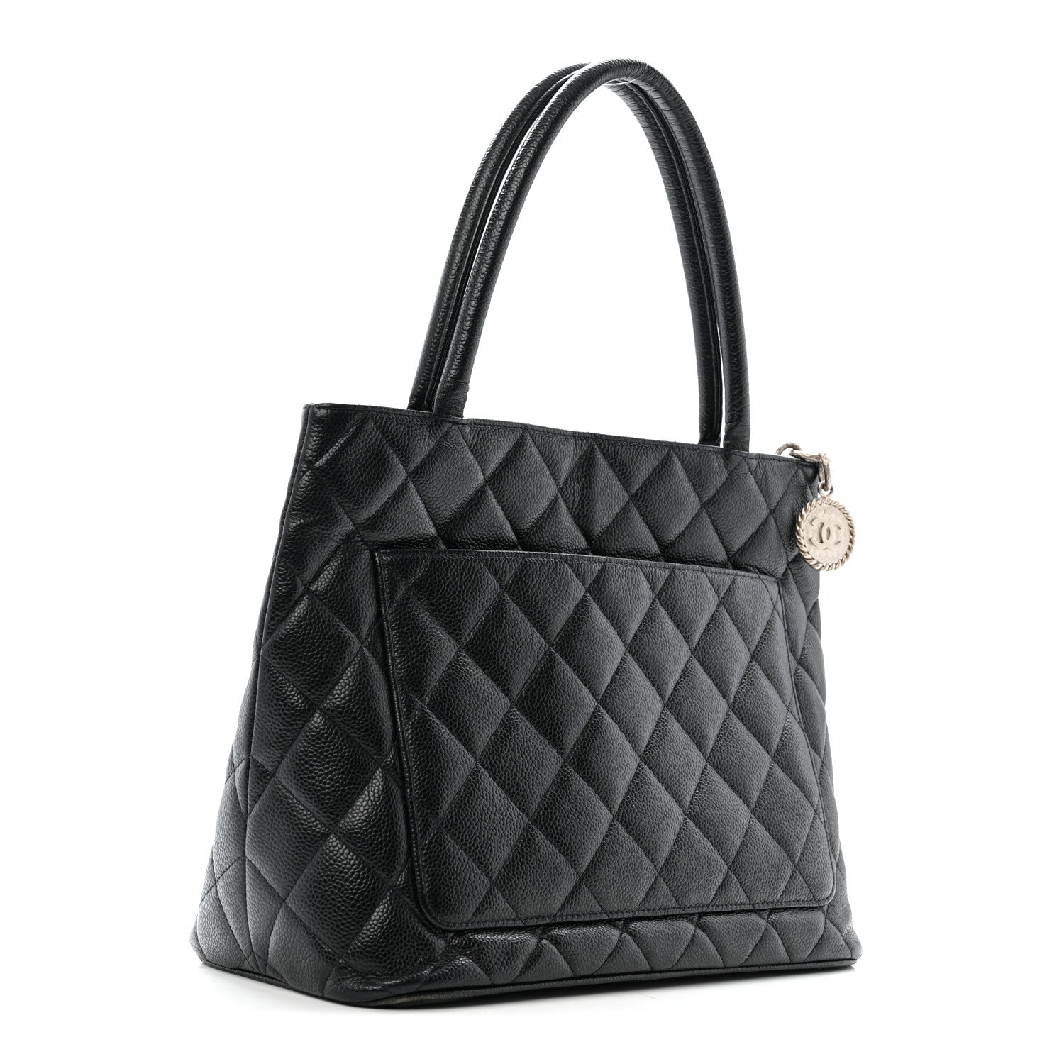 Chanel Caviar Quilted Medallion Tote Navy 3 of 16