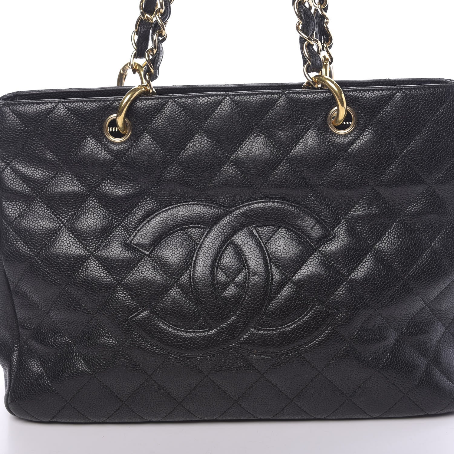 Chanel Caviar Quilted Grand Shopping Tote GST Black 12 of 16
