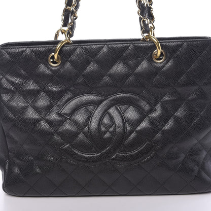 Chanel Caviar Quilted Grand Shopping Tote GST Black 12 of 16
