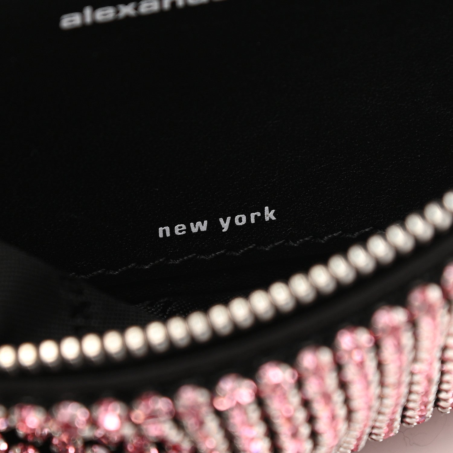 Alexander Wang Rhinestone Mesh Mini Attica Belt Bag Prism Pink 7 of 10