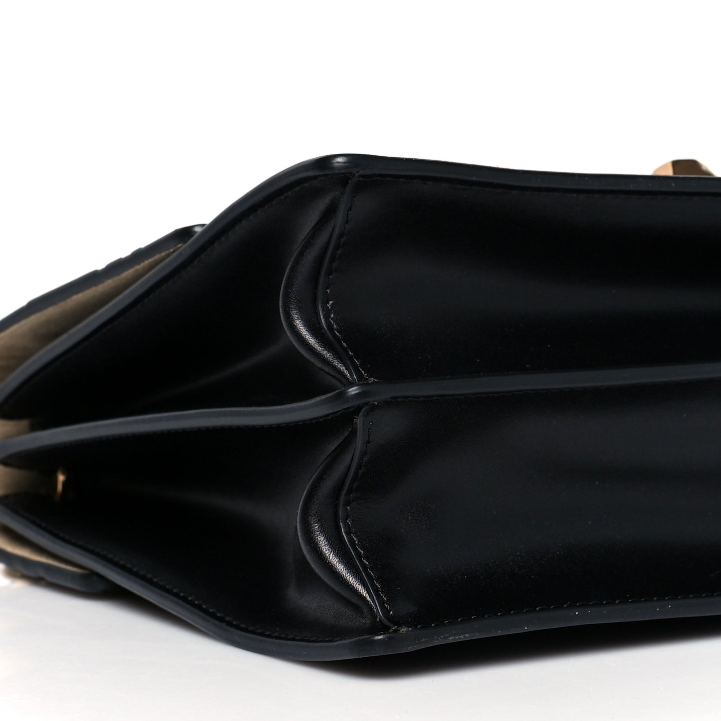 Vitello Liberty Bi-Color FF 1974 Embossed Kan I Shoulder Bag Black Maya