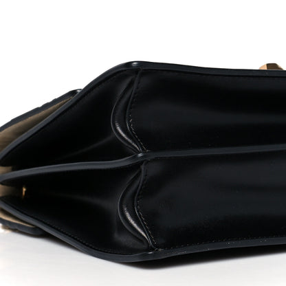 Fendi Vitello Liberty Bi-Color FF 1974 Embossed Kan I Shoulder Bag Black Maya 11 of 14
