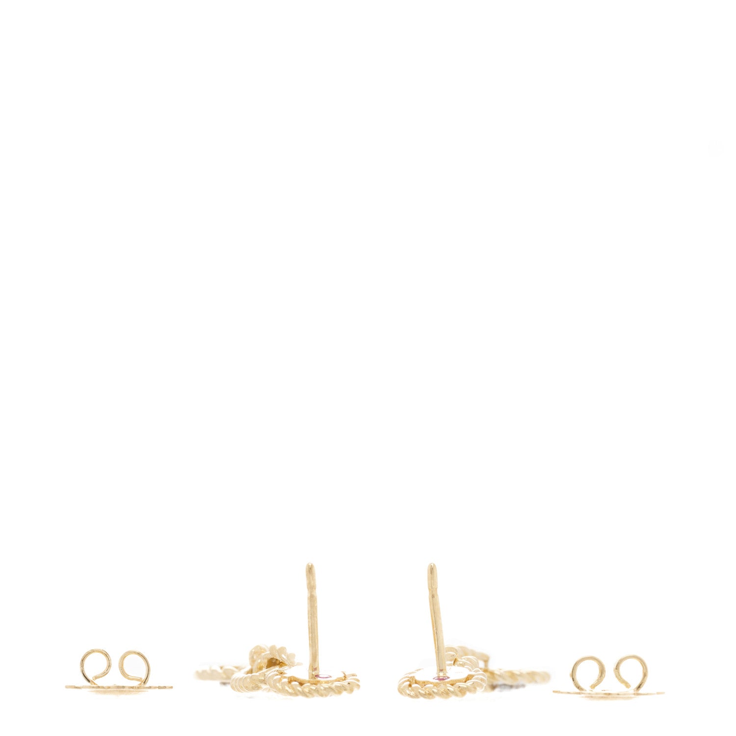 Roberto Coin 18K Yellow Gold Diamond Barocco Drop Earrings 2 of 5