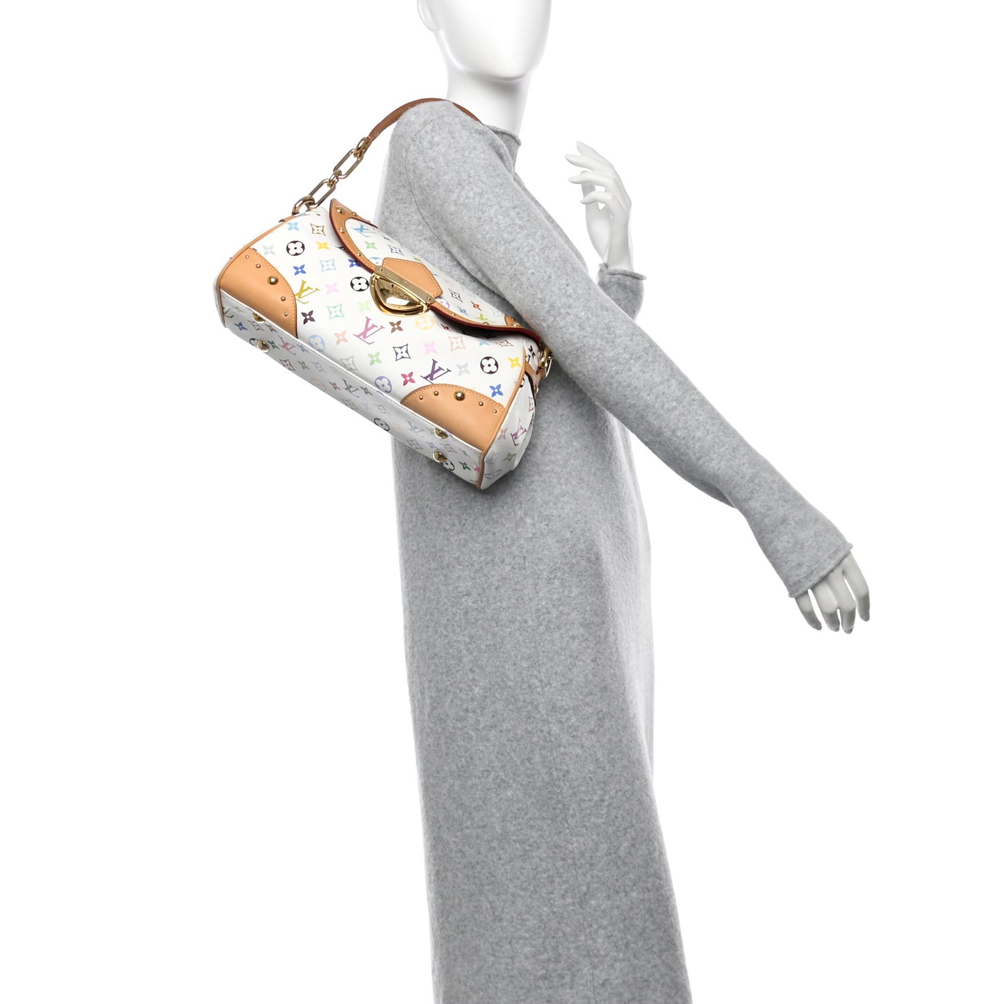 Monogram Multicolor Beverly MM White