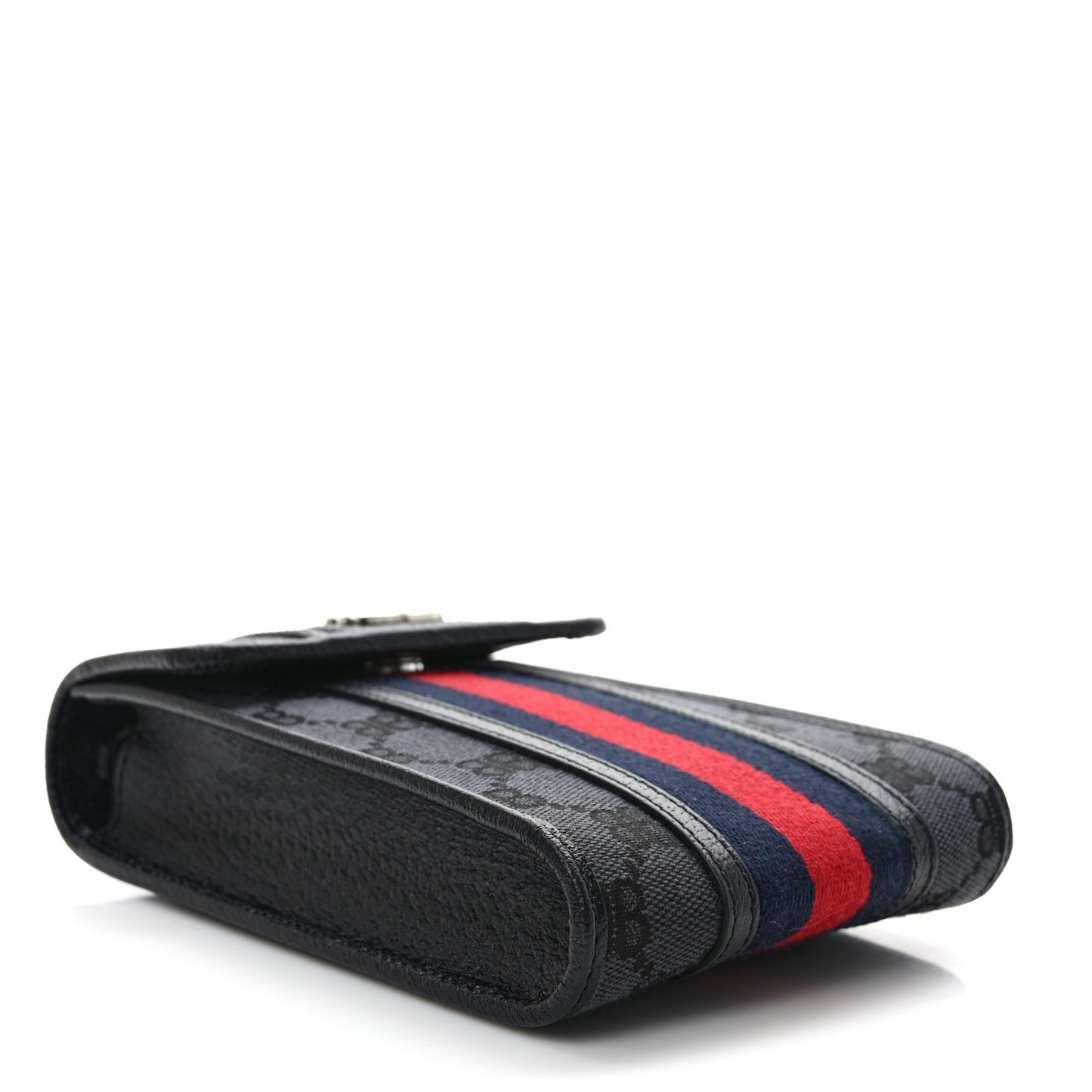 X BALENCIAGA BB Monogram Web Mini Ophidia Crossbody Bag Black