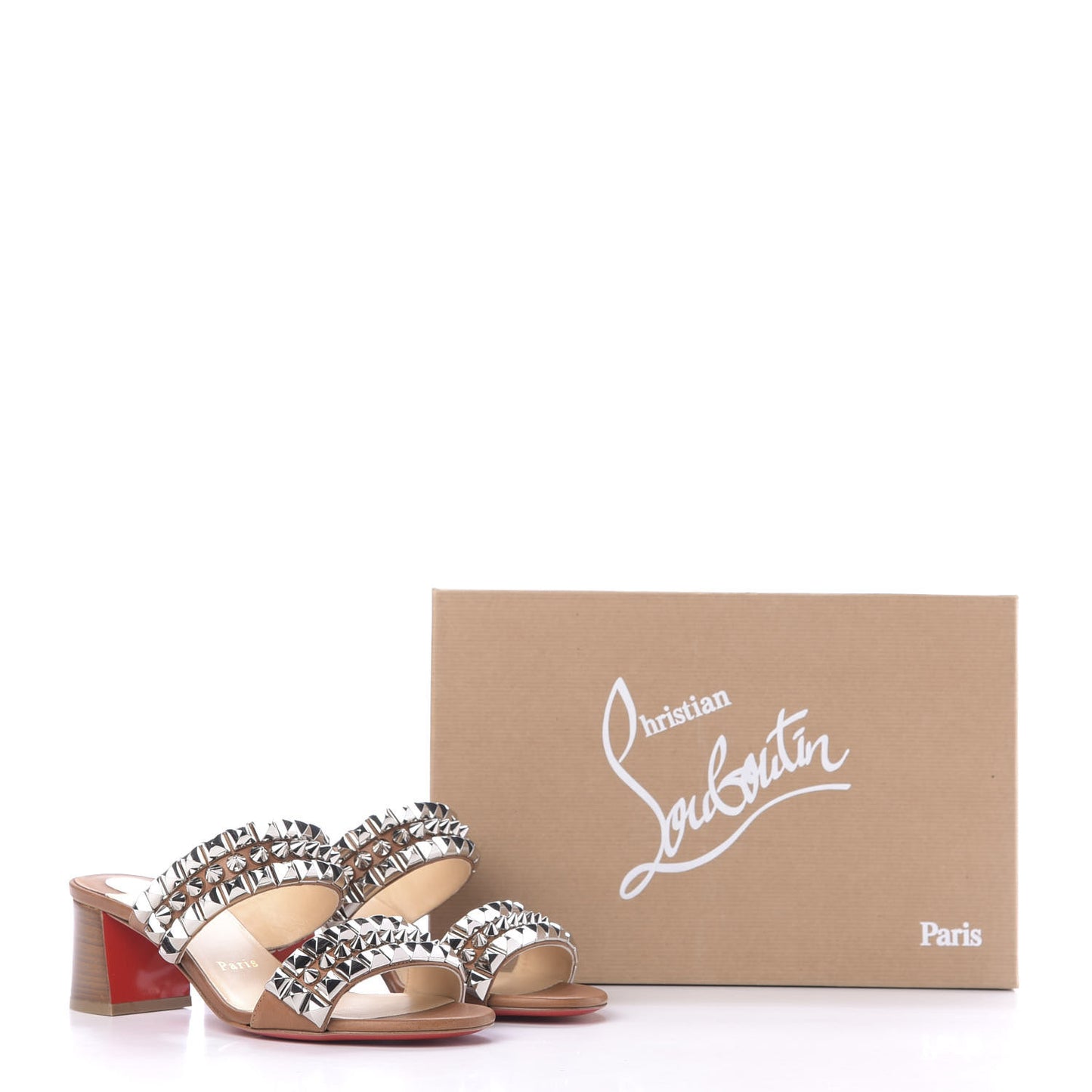 Calfskin Tina Goes Mad 55 Slide Sandals 37 Cuoio