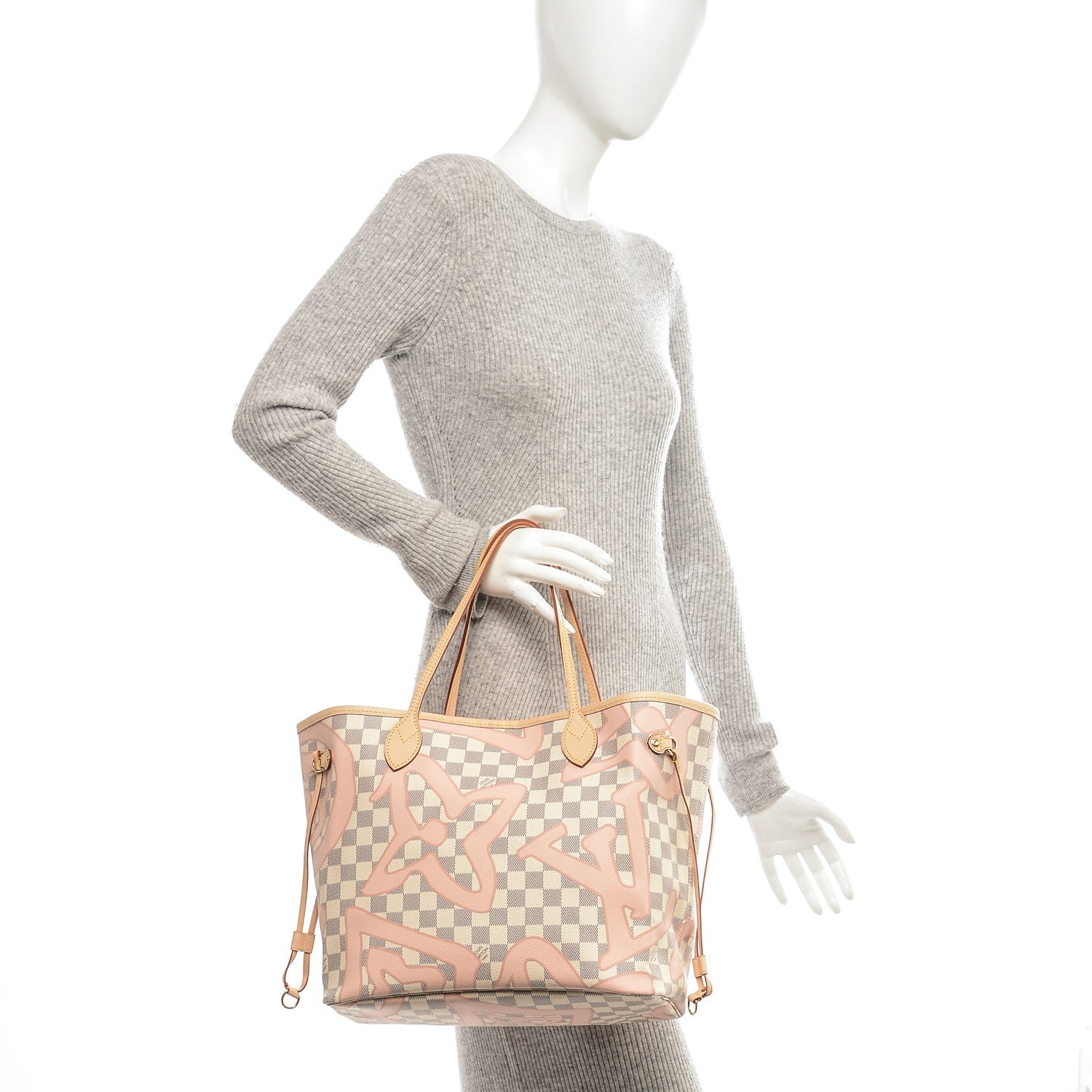 Louis Vuitton Damier Azur Tahitienne Neverfull MM 2 of 8